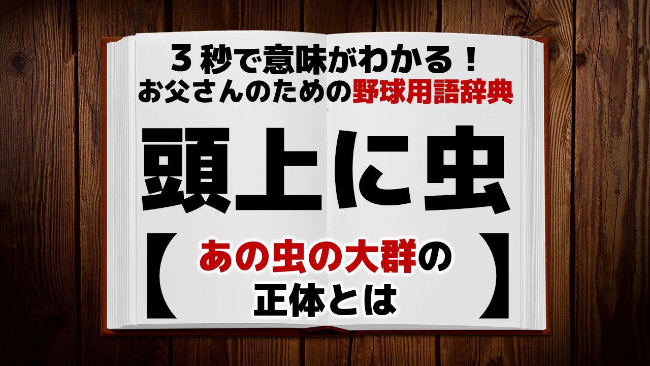 いたずら教室 野球の虫 野球用語「頭上に虫」とは？意味・使い方・上達法がわかる